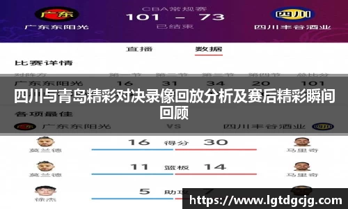 四川与青岛精彩对决录像回放分析及赛后精彩瞬间回顾
